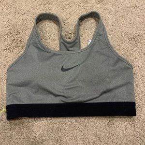 Gray Nike Sports Bra
